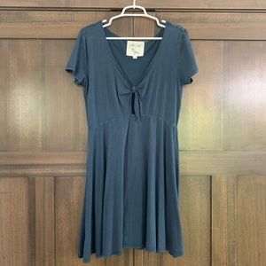 Fit n Flare Dress with Tie Front
